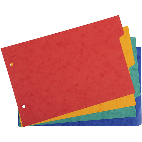 Intercalaires A5 14,8 X 21 Cm - 4 Positions - Carte Lustrée 225G - Exacompta | à seulement 1,5 €