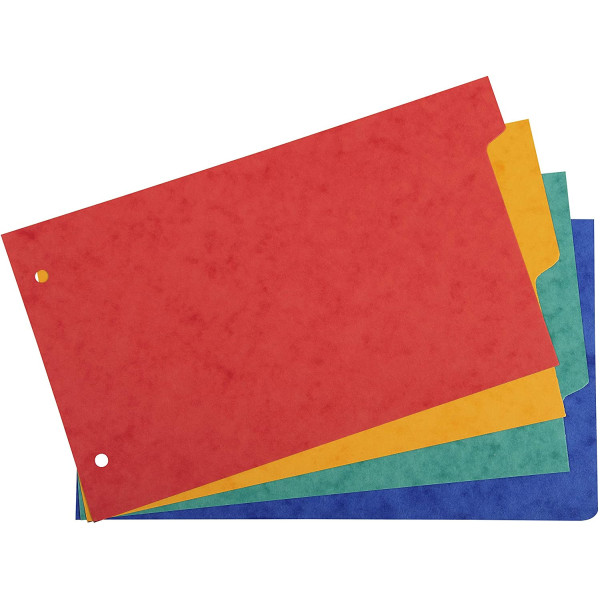 Intercalaires 12,5 X 20 Cm - 4 Positions - Carte Lustrée 225G - Exacompta | à seulement 1,5 €