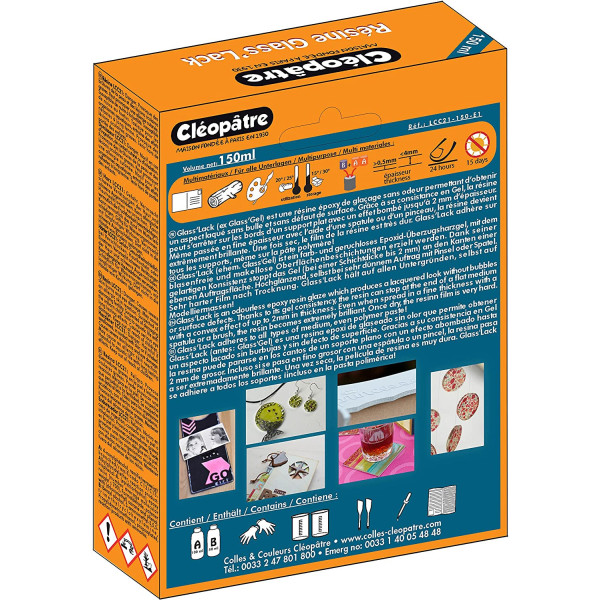 Coffret Glass'Lack - Résine Synthétique Et Transparente - Cléopâtre | à seulement 14,99 €
