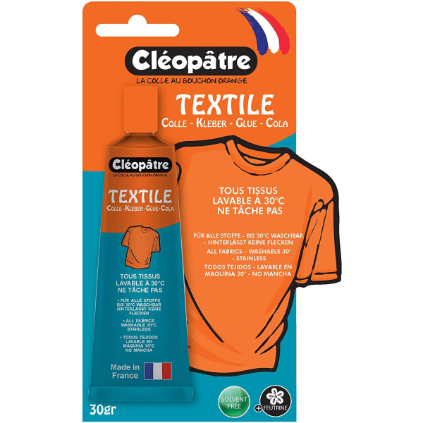 Tube De Colle Textile - 30G - Cléopâtre pas cher