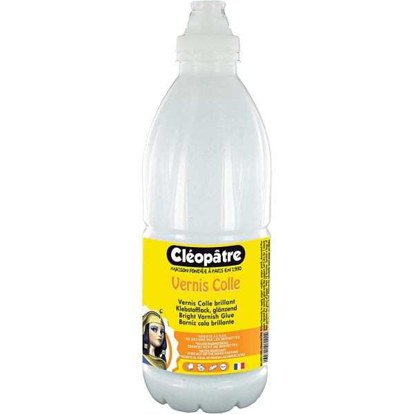 photo-Vernis colle - Transparent - Tous supports - Loisirs créatifs - Cléopâtre - 1L