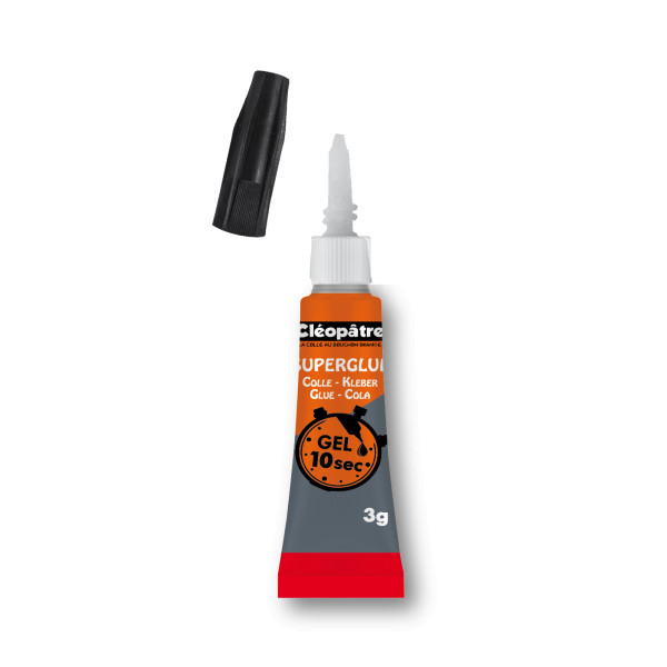 Colle Super Glue Gel - 3G - Cléopâtre | Surdiscount