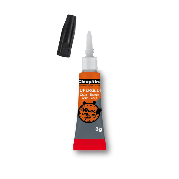 Colle Super Glue Liquide - 3G - Cléopâtre | Surdiscount