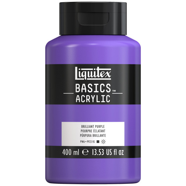 Peinture Acrylique en bidon - pourpre éclatant - Liquitex Basics pas cher