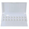 Palette en plastique - Rectangulaire - 2 plateaux - 18 espaces pour godets - Aquarelle
