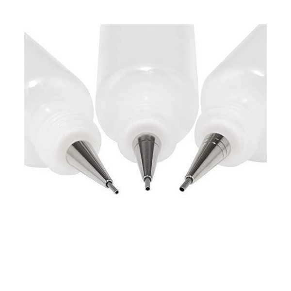 Flacons applicateur de peinture - 3 embouts de différentes tailles - Beaux-arts - Loisirs créatifs