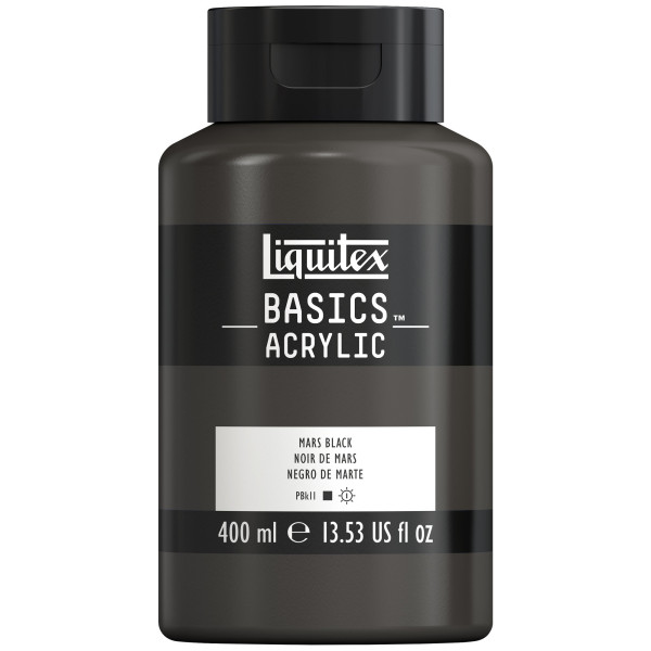 Peinture Acrylique en bidon - noir de mars - Liquitex Basics pas cher