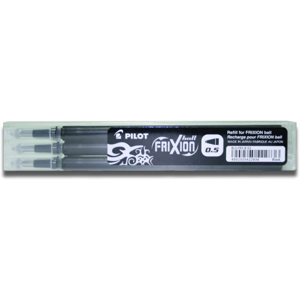 Lot De 3 Recharges Stylo Frixion - Noir - 0.5 - Pilot pas cher