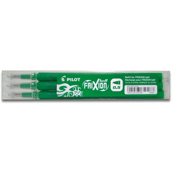 Lot De 3 Recharges Stylo Frixion - Vert - 0.5 - Pilot pas cher