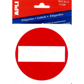 Étiquette De Signalisation - Passage Interdit - 11,5X11,5Cm - Apli | Surdiscount