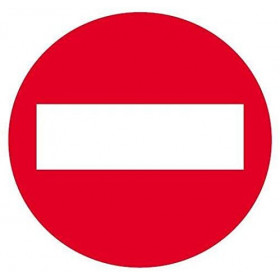 Étiquette De Signalisation - Passage Interdit - 11,5X11,5Cm - Apli | à seulement 1,99 €