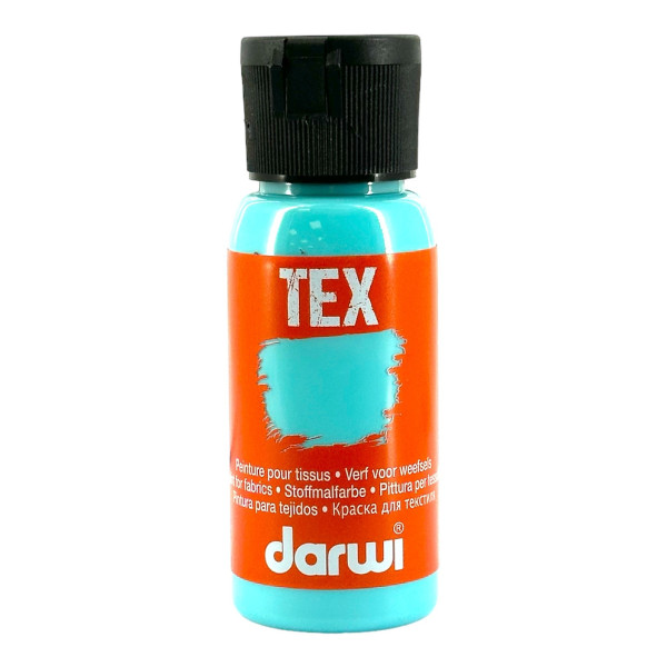 photo-Peinture pour tissus - Vert menthe - Opaque - Peinture à l'eau - Tex - Darwi - 50ml