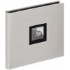 photo-Album photos - 26x25 cm - 50 pages noires - Couverture grise avec encart