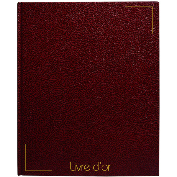 Livre D'Or - 26 X 26,5 Cm - Bordeaux - Sign pas cher