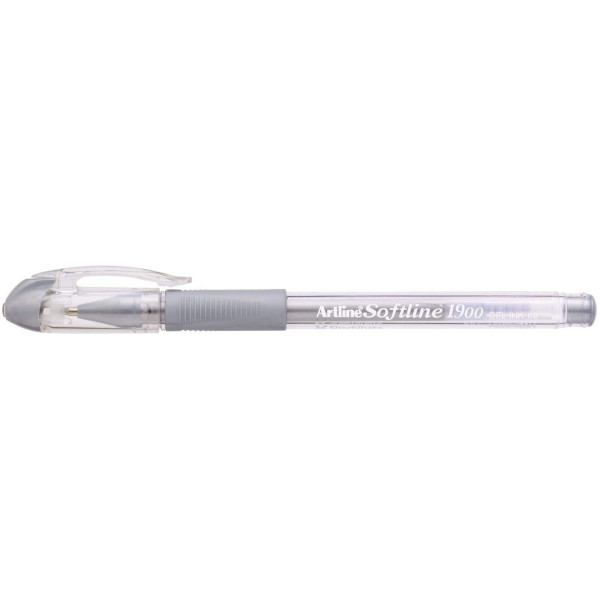 Stylo Bille - Encre Gel - Pointe Fine - Argent - Softline - Artline pas cher