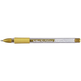 Stylo Bille - Encre Gel - Pointe Fine - Or - Softline - Artline pas cher