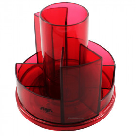 Pot Multifonction Rouge 7 Compartiments - Rotatif pas cher