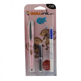 Lot Stylo Roller Rollink + Cartouches + Effaceur pas cher