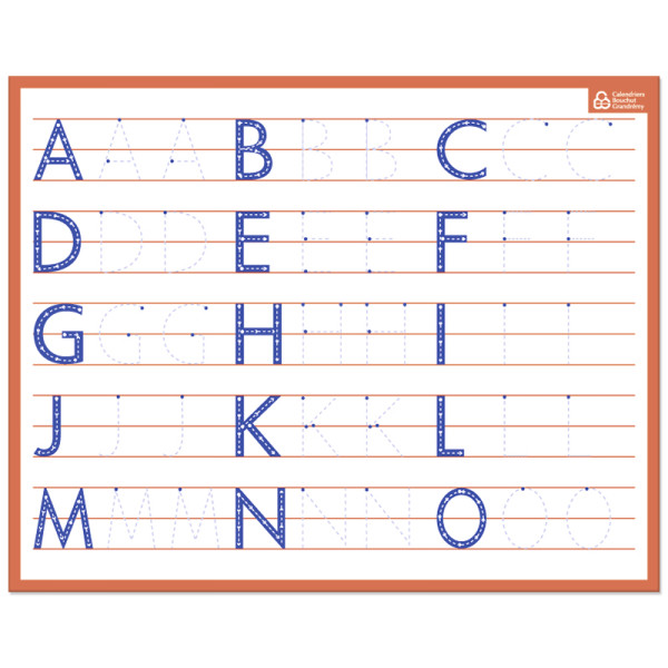 Ardoise Effaçable A Sec Alphabet 26,5 X 21 Cm pas cher