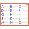 Ardoise Effaçable A Sec Alphabet 26,5 X 21 Cm pas cher