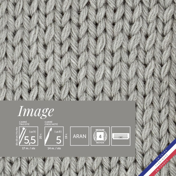 10 pelotes de laine - Pavé - 50% Laine mérinos 50% acrylique - Bergère de France - Image