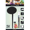 Lot De 5 Ardoises Silhouette - Bulle - Feutre + Craie - Securit pas cher
