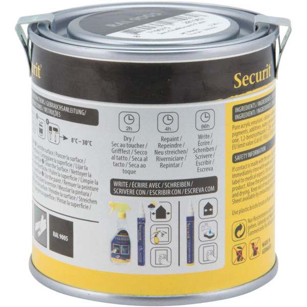 Pot De Peinture Ardoise - Noir - 250Ml - Securit | à seulement 9,99 €