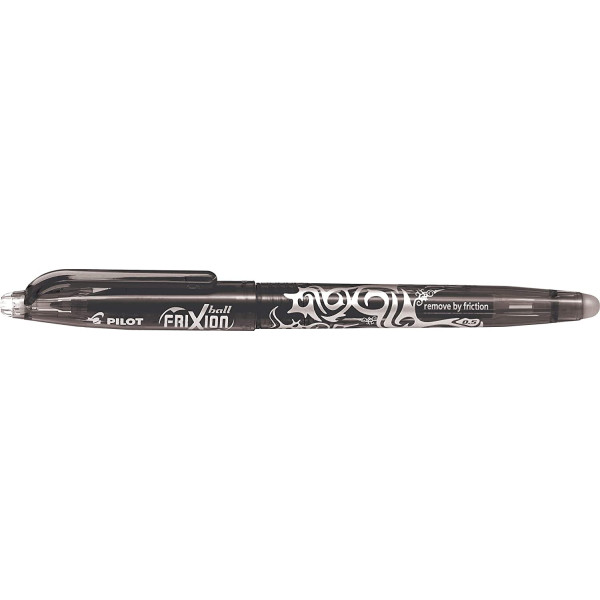 Stylo FriXion Ball pointe fine 0.5mm noir Pilot pas cher