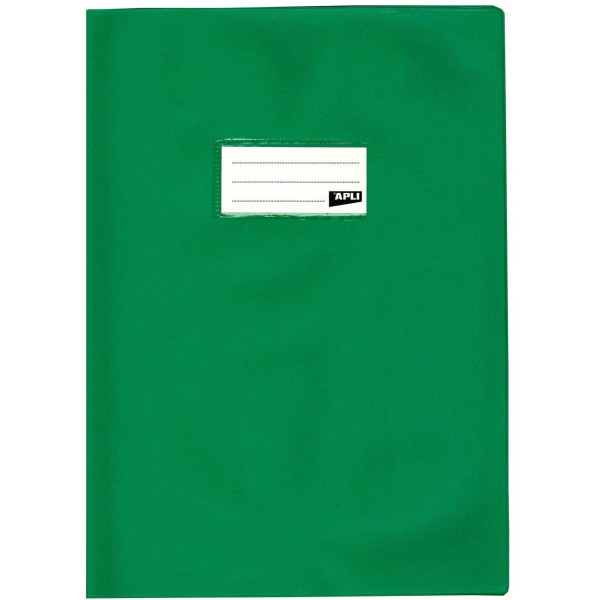 Protège-cahier 21 x 29,7 cm A4 plastique vert Apli pas cher