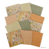 Kit Papier Scrapbooking 12 Feuilles - Erica pas cher