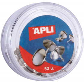 photo-Punaises tête plate - Couleur blanc - Diamètre 10 mm - 50 unités