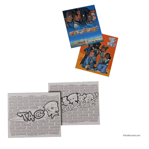 Cahier Coloriage Foot De Rue Maxi Format + 6 Marqueurs | à seulement 2,99 €