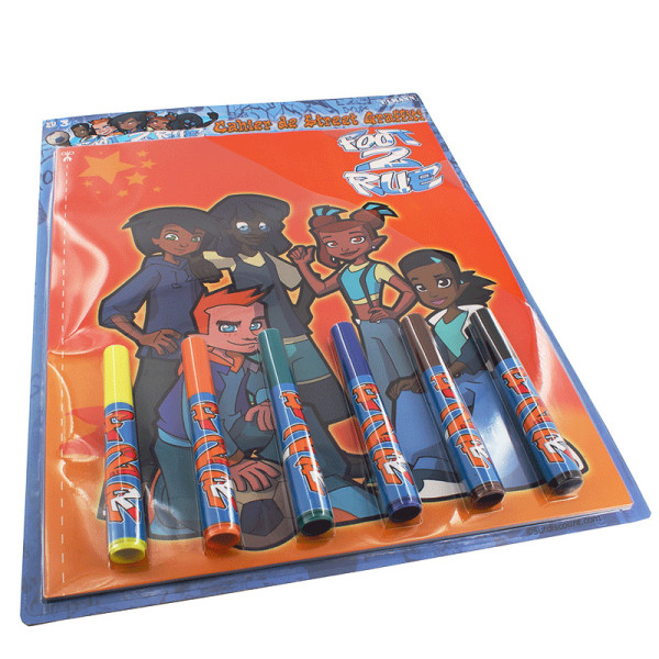 Cahier Coloriage Foot De Rue Maxi Format + 6 Marqueurs | Surdiscount