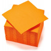 Lot De 40 Serviettes En Papier 2 Plis - 38X38 Cm - Orange - Gappy pas cher