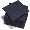 Lot De 40 Serviettes En Papier 2 Plis - 38X38 Cm - Noir - Gappy pas cher