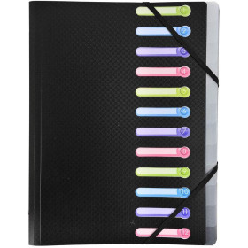 Trieur 12 Compartiments Noir - Exacompta 55981E pas cher