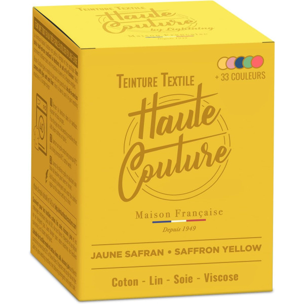 photo-Teinture textile - Tout-en-un - Vêtements - Tissus - Jaune - 350g - Haute couture