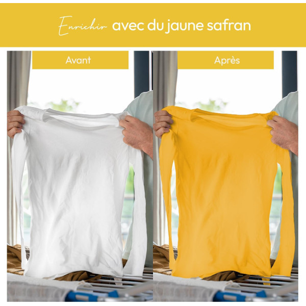 Teinture textile - Tout-en-un - Vêtements - Tissus - Jaune - 350g - Haute couture