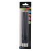 Lot De 4 Crayons Hb Graphite + Gomme - Ulmann pas cher
