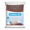 photo-Pâte polymère - Opaque - A cuire - Pâte à modeler - Brun - Bloc de 56g - Cernit - Number one