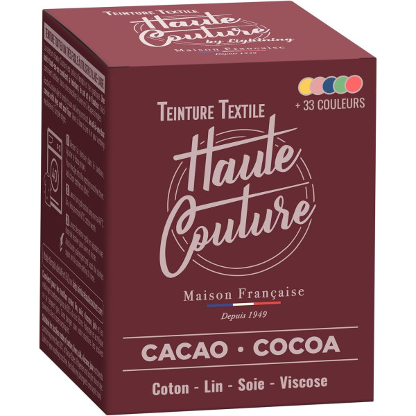 photo-Teinture textile - Tout-en-un - Vêtements - Tissus - Cacao - 350g - Haute couture
