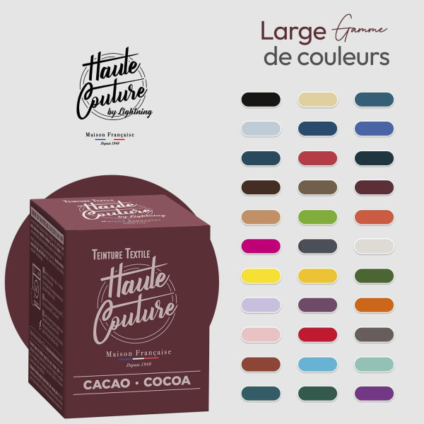 Teinture textile - Tout-en-un - Vêtements - Tissus - Cacao - 350g - Haute couture