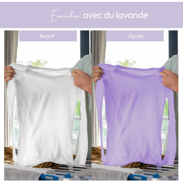 Teinture textile - Tout-en-un - Vêtements - Tissus - Lavande - 350g - Haute couture