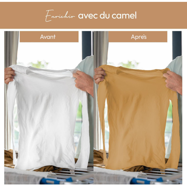 Teinture textile - Tout-en-un - Vêtements - Tissus - Camel - 350g - Haute couture
