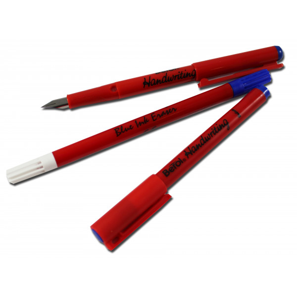 Kit écriture - 1 stylo plume + 1 effaceur/réécriveur + 1 feutre - Bérol