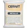 photo - Pâte polymère - Opaque - A cuire - Pâte à modeler - Champagne - Bloc de 56g - Cernit - Metallic