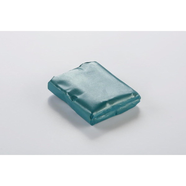 Pâte polymère - Opaque - A cuire - Pâte à modeler - Or turquoise - Bloc de 56g - Cernit - Metallic