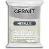 photo - Pâte polymère - Opaque - A cuire - Pâte à modeler - Argent - Bloc de 56g - Cernit - Metallic