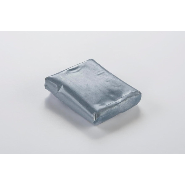 Pâte polymère - Opaque - A cuire - Pâte à modeler - Argent - Bloc de 56g - Cernit - Metallic