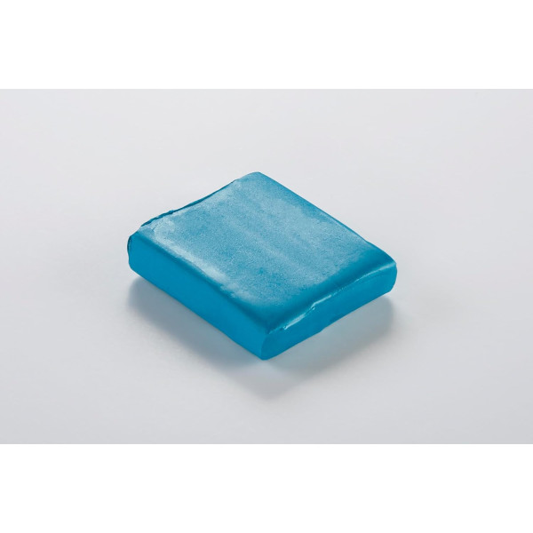 Pâte polymère - Opaque - A cuire - Pâte à modeler - Turquoise - Bloc de 56g - Cernit - Metallic